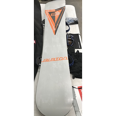Burton Bullet Snowboard With Bindings and Case