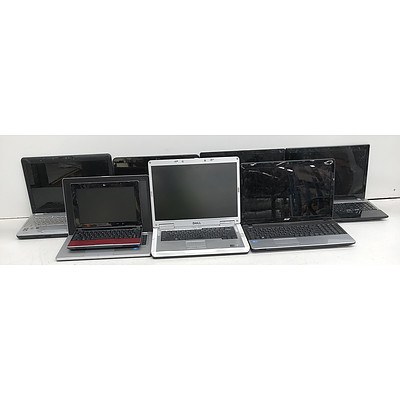 Bulk Lot of Assorted Laptops for Spare Parts