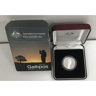 2005 Gallipoli  Australain $1 Silver Coin