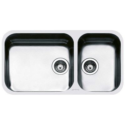 Smeg UM4530A Dual Bowl Stainless Steel Sink - Brand New -RRP $744.00