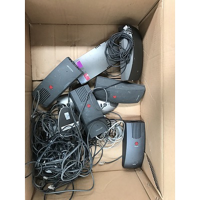 Large Lot Of Voice Conferencing Equipment