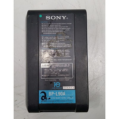 Sony BP-L9OA  Lock camera battery