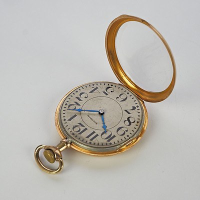 Gold Plated Waltham 17 Jewel Pocket Watch