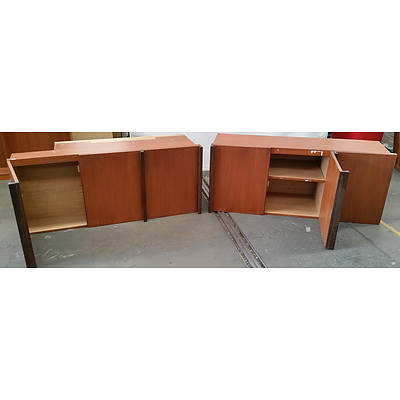 Lot of Two Credenzas