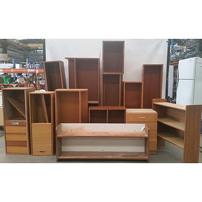 12 x Shelving Hutches and Underbench Drawer Unit