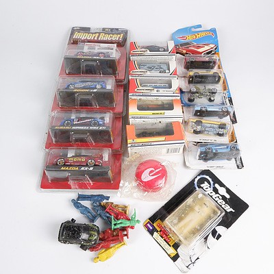 Collection of Toy Cars Including Matchbox, Jada and Hotwheels in Packets