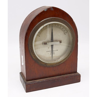 Antique Siemens Timber Galvanometer - Ex PMG Telegraph Circa 1880-1914