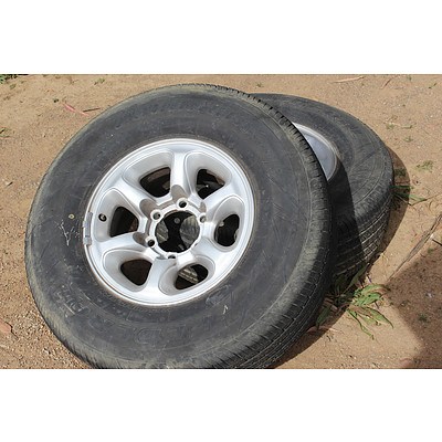 15 Inch  Rims With Tyres - Lot of Two