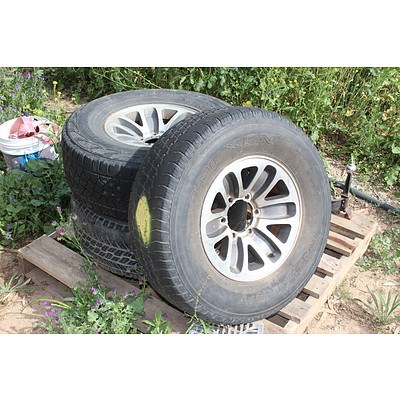 15 Inch  Rims With Tyres - Lot of Three