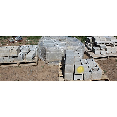 Selection of Concrete Besser Blocks/Bricks