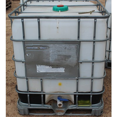 Schutz 1000 Litre Water Container With Metal Frame and Valve