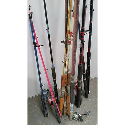 Fishing Rods Lot of 13
