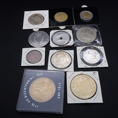 Group of Cased and Carded World Coins and Medallions