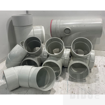 Box Of Assorted PVC Piping