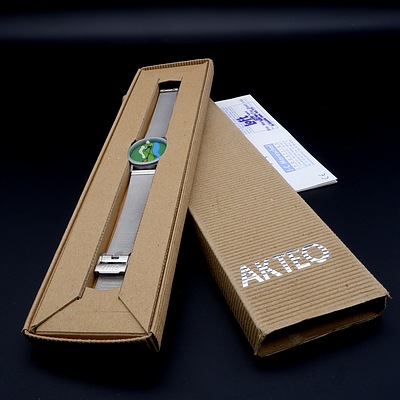 Boxed French Akteo Golf Themed Watch, Deisgned by JC Mareschal