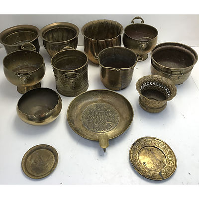 Collection Of Eastern Brass Ware