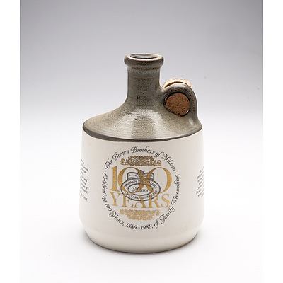 Brown Brothers 100 Years of Winemaking Commemorative Port in Stoneware Decanter