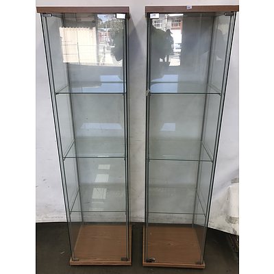 Pair Of Glass Display Cabinets