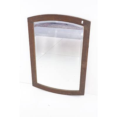 Antique Timber Framed Bevelled Edge Mirror
