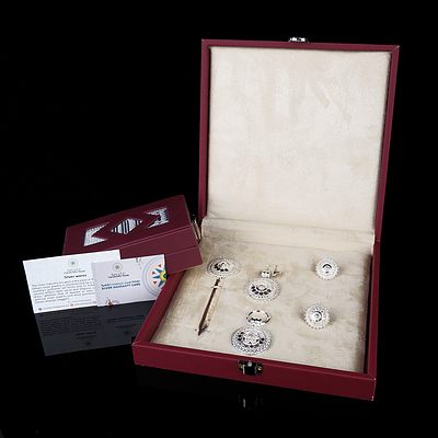 Metallic Key Ring, Letter Opener and Cufflink Set and Another Key Ring - In Presentation Boxes (2)