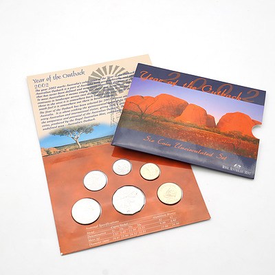 2002 Year of the Outback Uncirculated Six Coin Set