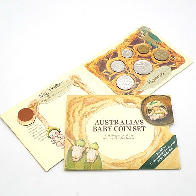 1995 Gumnut Australian Baby Coin Set Uncirculated Six Coin Set and Medallion