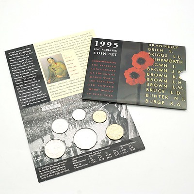 1995 50th Anniversary of the End of World War II Uncirculated Six Coin Set