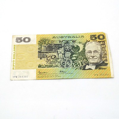 Australian Johnston/ Fraser $50 Note, YPN265387
