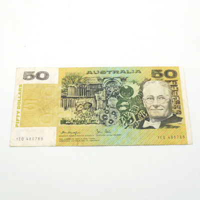 Australian Knight/ Stone $50 Note, YEQ480789