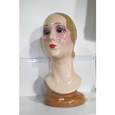 Katherine's Collection Retro Style Female Head Mannequin
