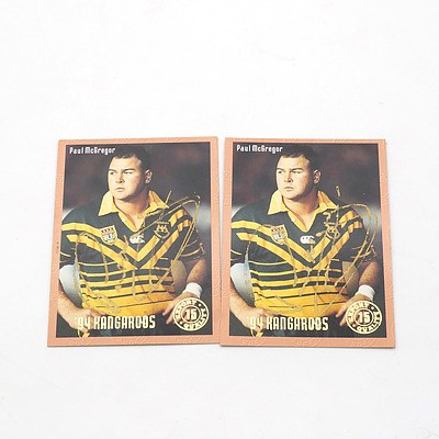 Two 1994 Kangaroos Signed Paul McGregor Cards