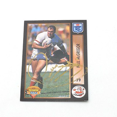 1994 Series One Illawarra Steelers Signed Paul McGregor Card