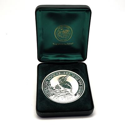 1997 The Australian Kookaburra 10 Ounce 999. Silver Coin