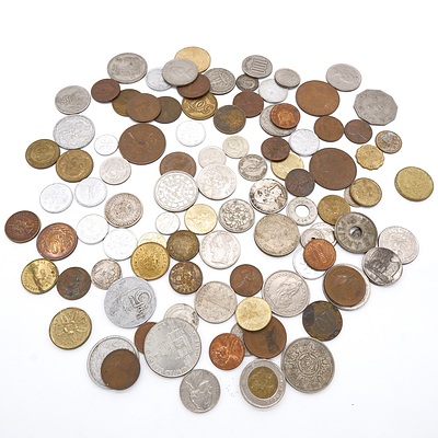 Collection of World Coins, Japan, New Zealand, Australia and More