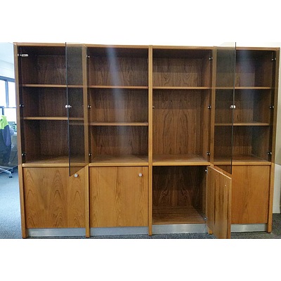 Eight Section Display/Storage Cabinet