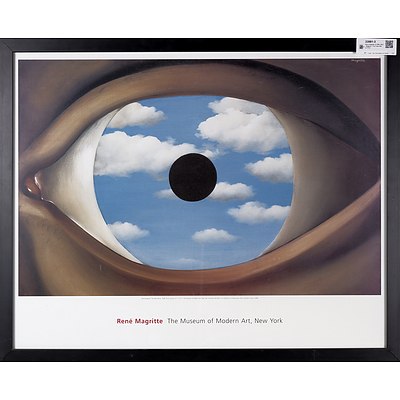Rene Magritte (b1898-1967), Belgium, 'The False Mirror' Print