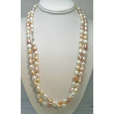 Extra Long Cultured Pearl Necklace (Triple Length)