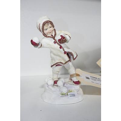Royal Worcester Figurine December 3458 Modelled By F Doughty