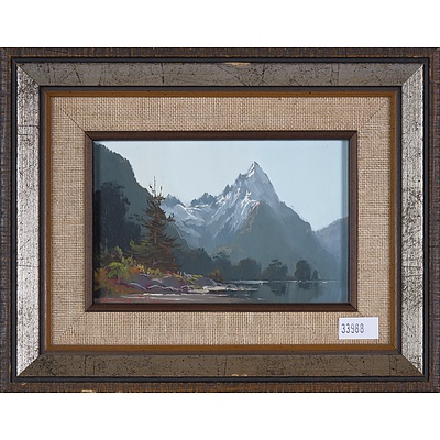 Pair of Oil New Zealand Scene Paintings By Wallace Keown