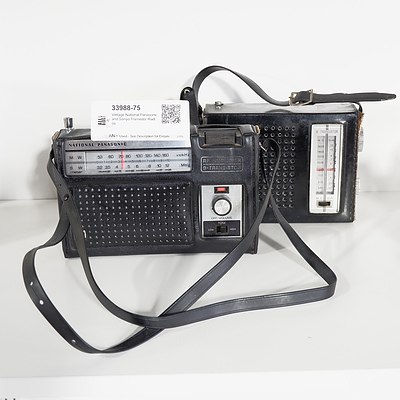 Vintage National Panasonic and Sanyo Transistor Radios
