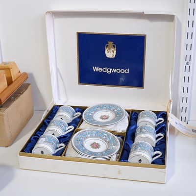 Wedgwood 'Florentine' 12 Piece Demitasse Cup and Saucer Set W2714