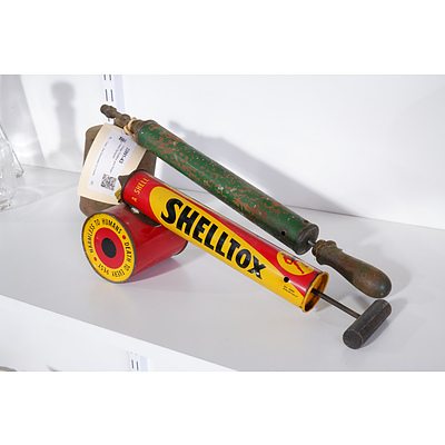 Vintage Shelltox and Rega Insect Sprayers