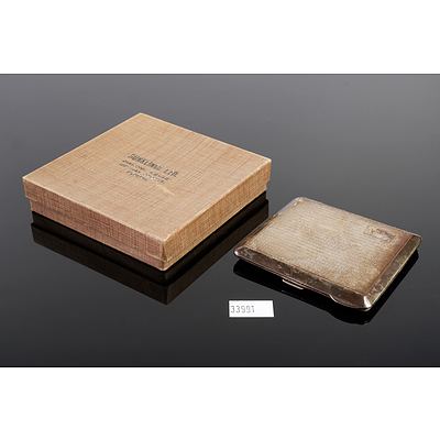 Dunklings Sterling Silver Cigarette Case in Original Box