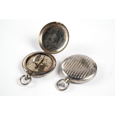 Vintage Austrian Montfort Pocket Watch  and a Ladies Compact
