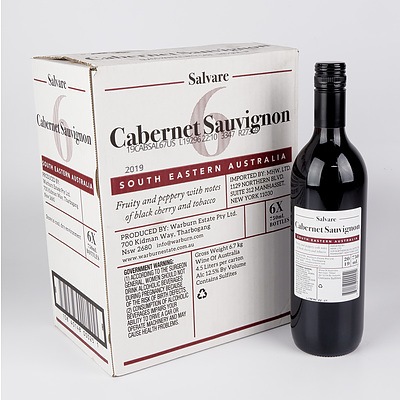 Case of 6x Salvare 2019 Cabernet Sauvignon 750ml