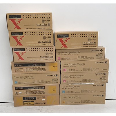 Fuji Xerox Assorted Toner Cartridges - Lot of 13