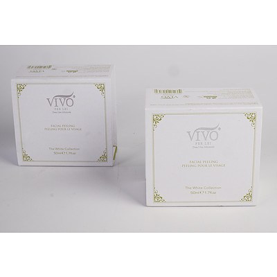 Two New Boxed Vivo 'The White Collection' Facial Peeling 50ml