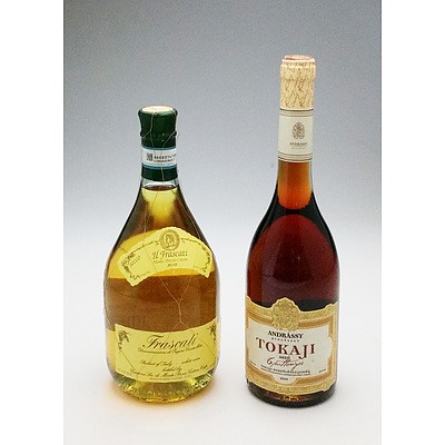 Bottle of 2012 Frascati 750 ml and a Hungarian Sweet Rose 750 ml (2)