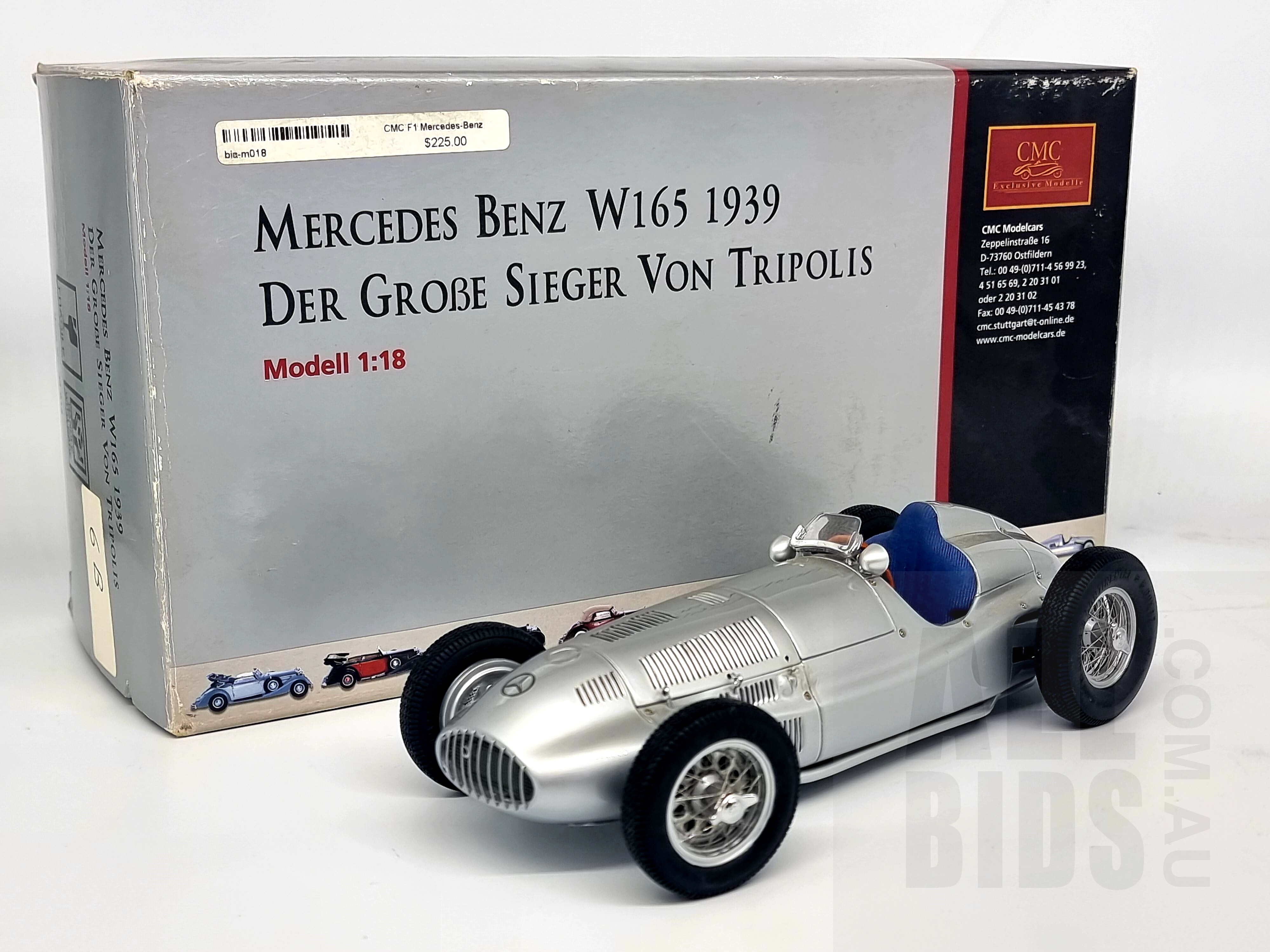 自動車 CMC 1/18 MERCEDES W165 1939 CMC Mercedes-Benz W165, 1939 #24 1/18 Diecast Car