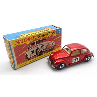 Vintage Matchbox Superfast No 15 'Volkswagen'